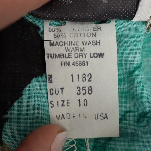 NWT VTG Via Sant Andrea Midi Dress 10 Rose Floral A Line Belted Colorful Retro - Picture 10 of 14